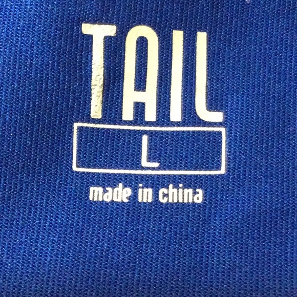 L Tail royal blue ruched workout top - Picture 13 of 15